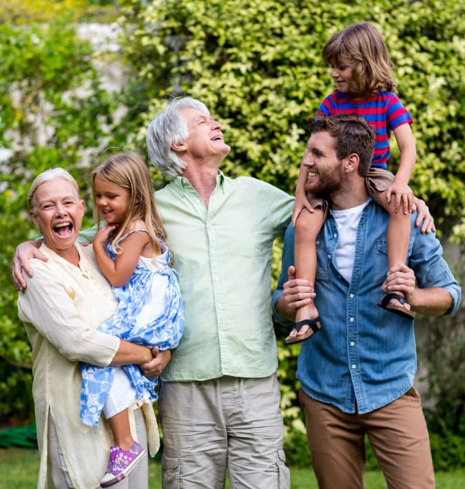 family laughing